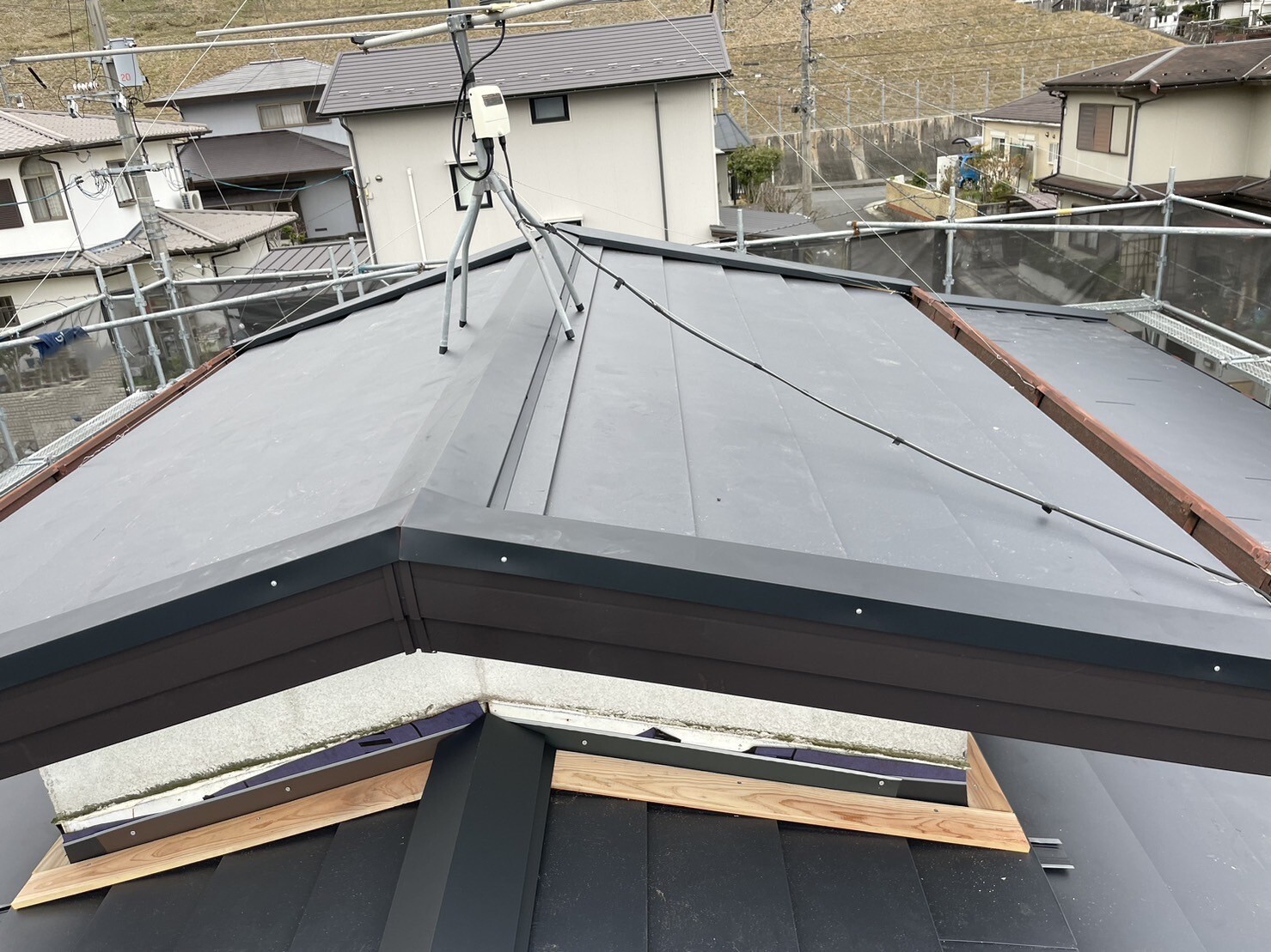 板金屋根カバー工法　事例写真